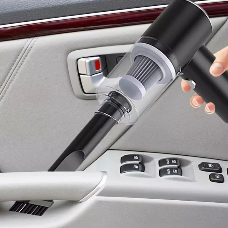 AeroVac UltraFlex: Mini Aspirador USB Portátil Premium para Carro e Casa, com Potência Compacta e Design Inteligente.