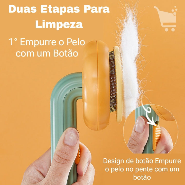 PetBrush Prestige: Escova Autolimpante para Animais de Estimação